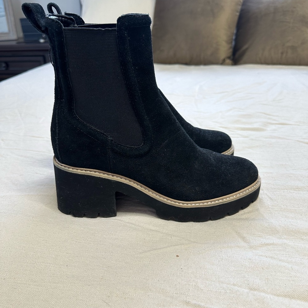 Dolce vita black Hawk H20 booties onyx suede